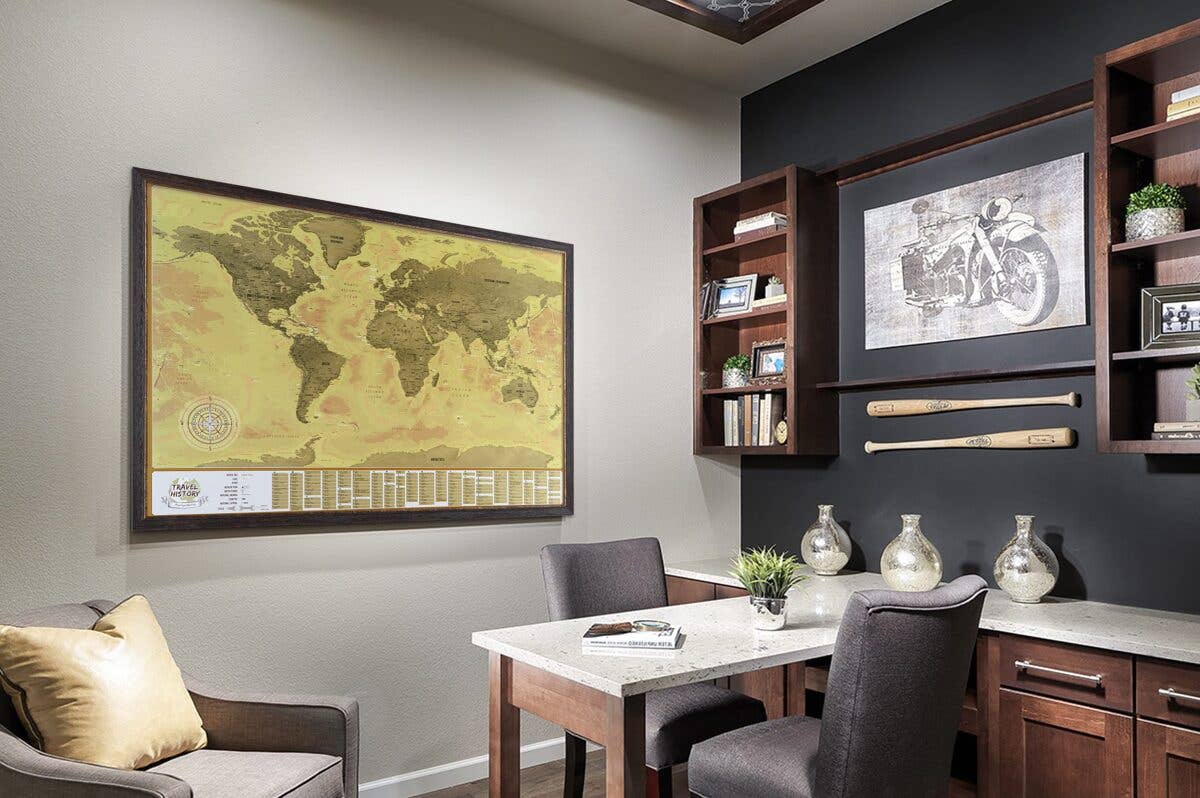 Mapidea - Wholesale Map - Scratch Off World Map - Color Vintage - Size84x57cm3