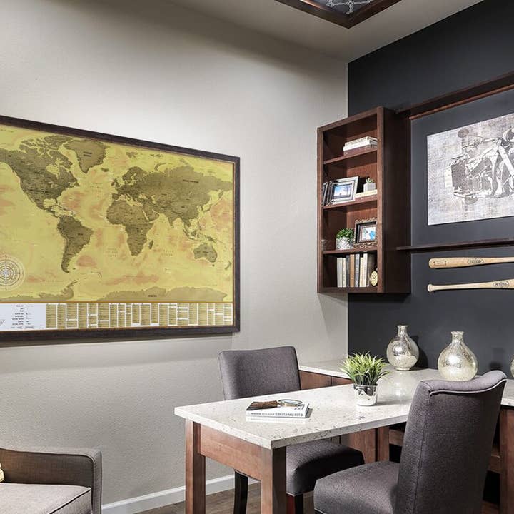 Mapidea - Wholesale Map - Scratch Off World Map - Color Vintage - Size84x57cm3