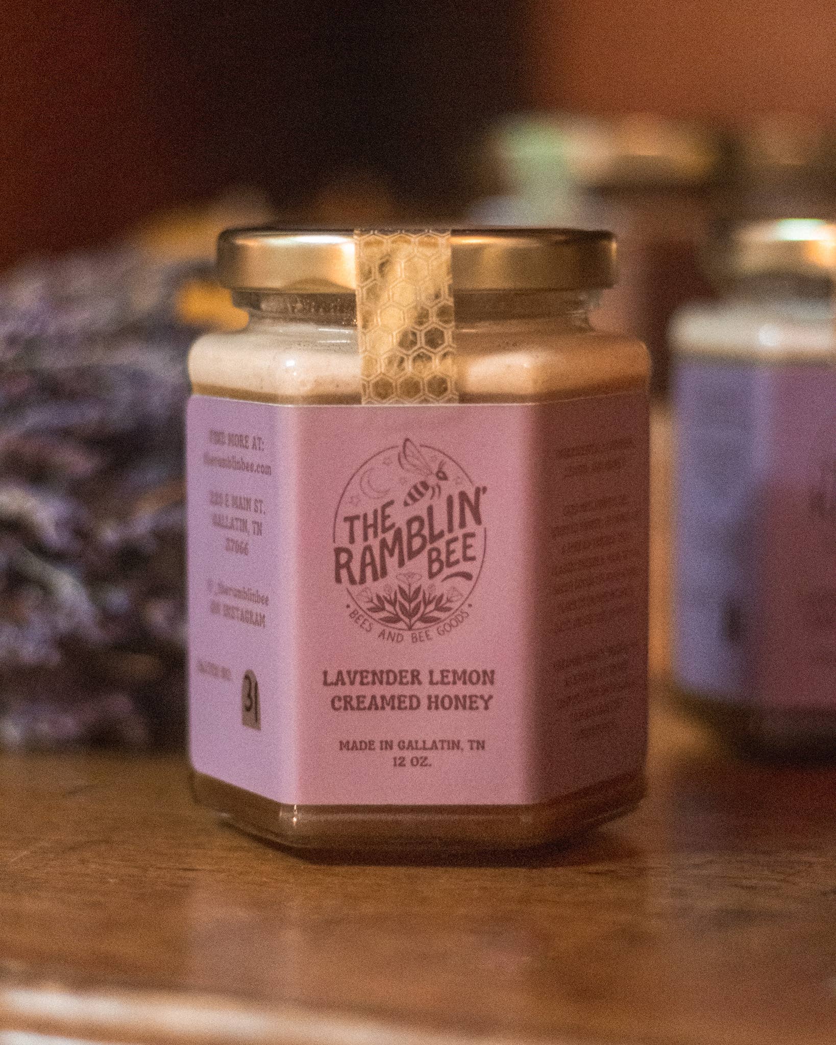 The Ramblin' Bee - Wholesale Honey - Lavender Lemon Creamed Honey