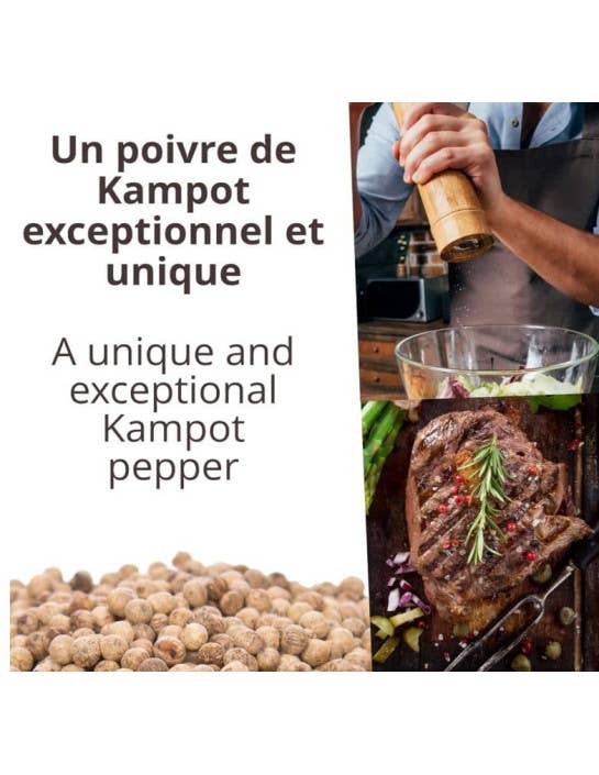 Khla - L'épicerie du Mékong - Wholesale Pepper/Peppercorns - Kampot white pepper - IGP - Organic - Premium - in grains - 250g4