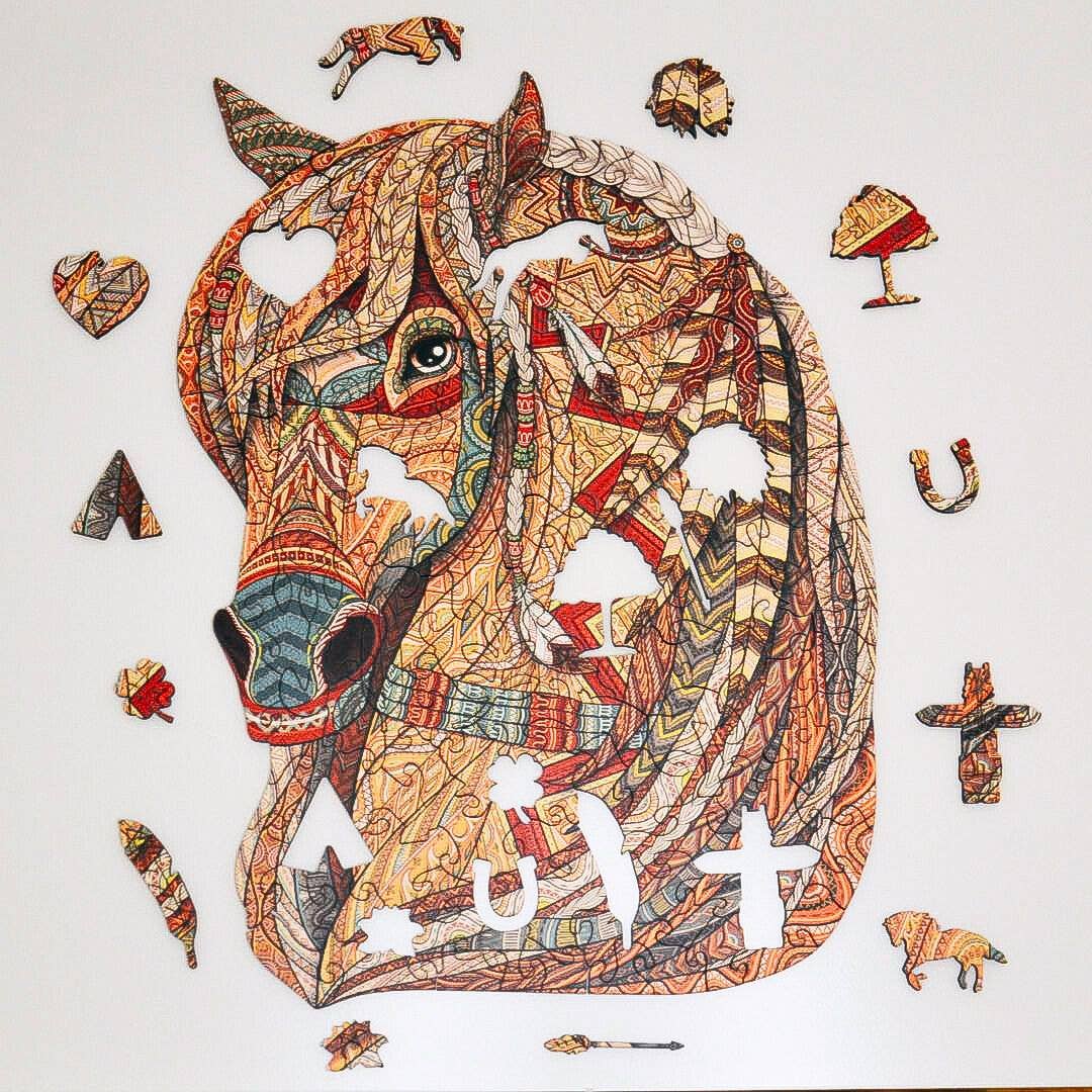 Lubiwood - Wholesale Puzzle - Adult - Majestic Horse Jigsaw A4 Premium Box7