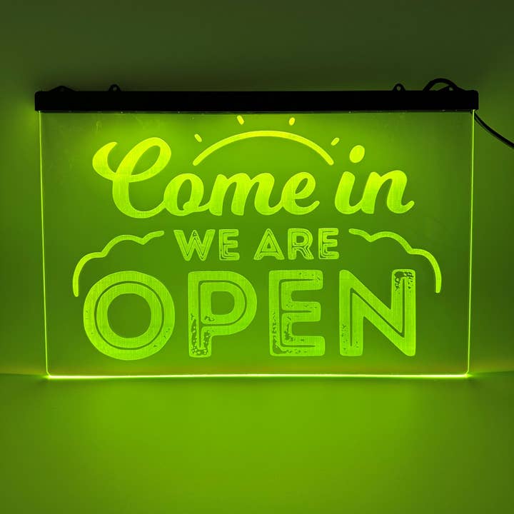The 308 Collective - Wholesale Neon Sign - Color Changing LED Open Sign6