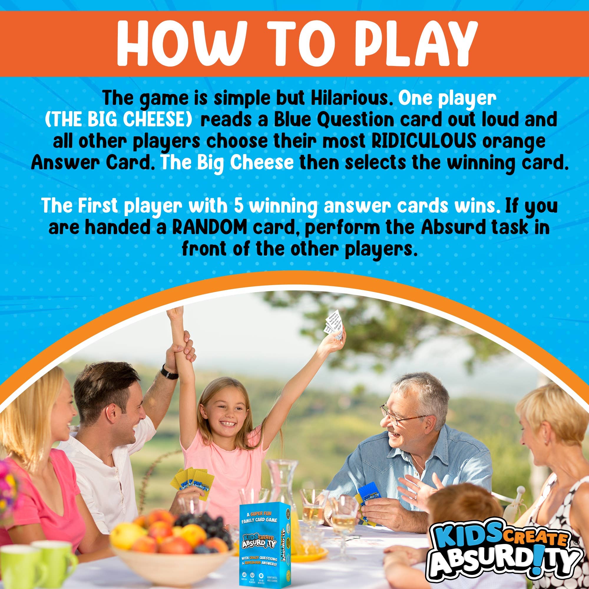 NOVELTIES WHOLESALE INC – Engroshandel Kortspil – Børn skaber absurdity-prisvindende kortspil til børn 6-122