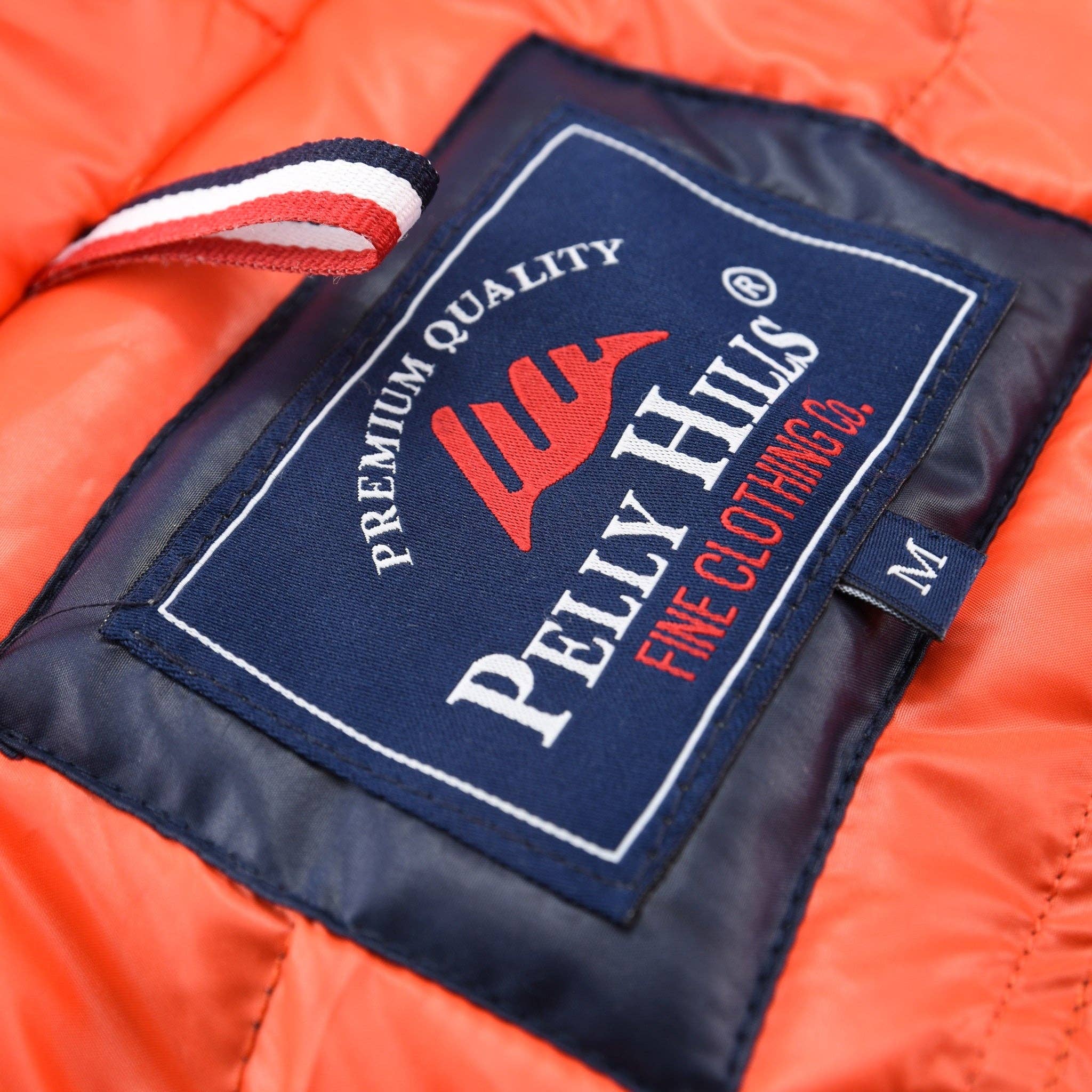 PELLY HILLS - Wholesale Puffer Jacket - Men's - Nautical Heritage Navy Bi-Material Hooded Down Jacket3