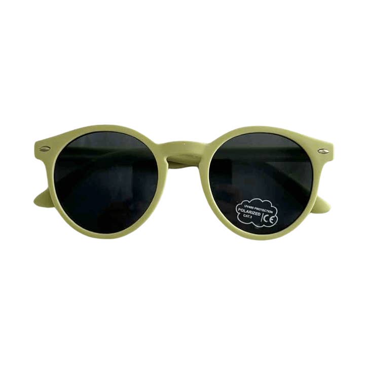 Ombra and Sole - Wholesale Sunglasses - Kids - PISTACHIO GREEN Kids Polarised Sunglasses - UV400 (3 - 8 Years)0
