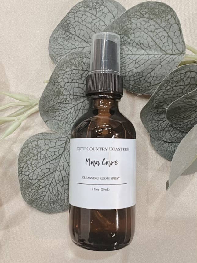 Man Cave Room Spray for wholesale by Cute Country Coasters, LLC