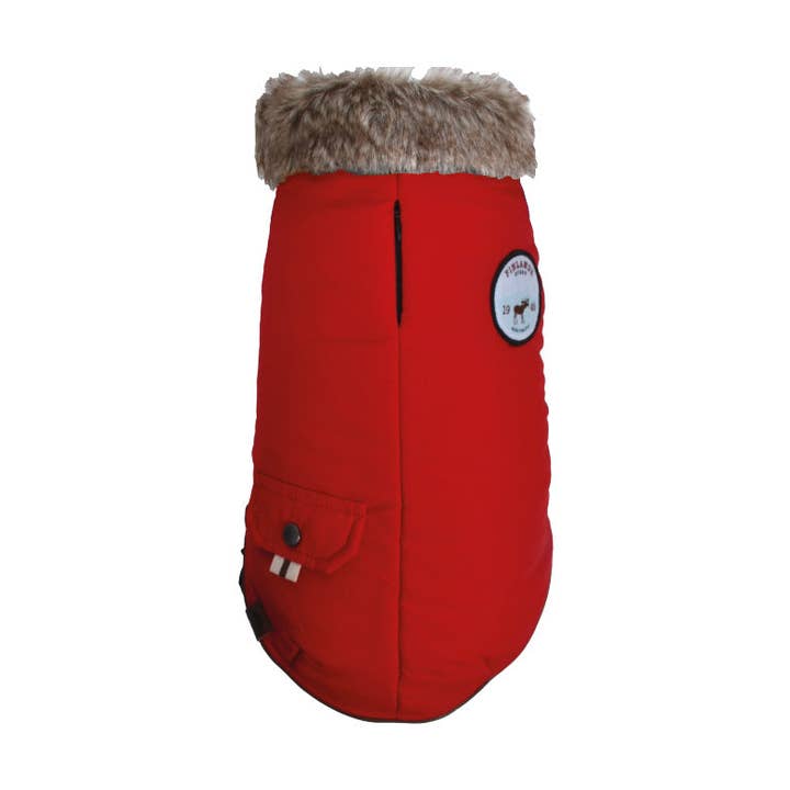 Fodrad hundkappa med fuskpäls och GPS-ficka för wholesale av Croci