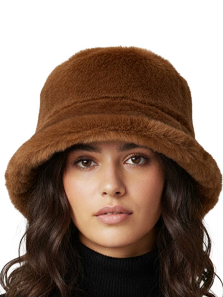 Short Fur Bucket Hat for wholesale by Embellish Your Life