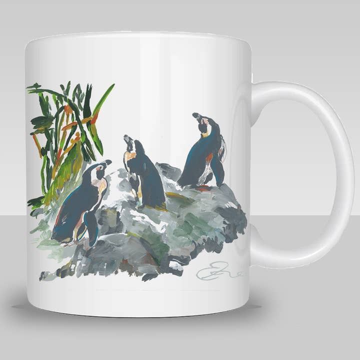 Animals – African Penguins Coffee Mug for wholesale by Eric Hanson Artwork