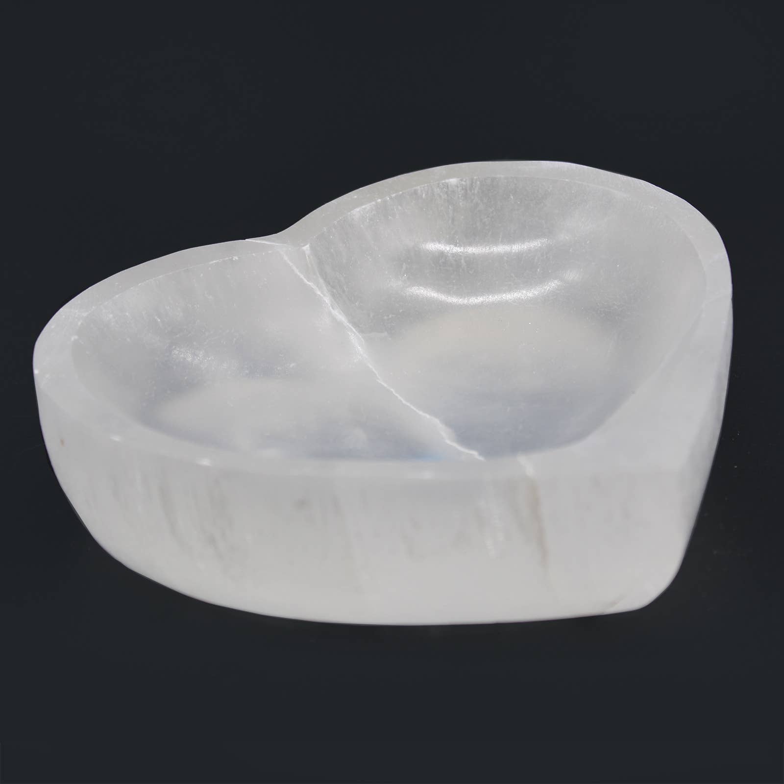 Ancient Wisdom - Wholesale Decorative Plate/Dish/Bowl - Selenite Heart Bowl - 15cm2