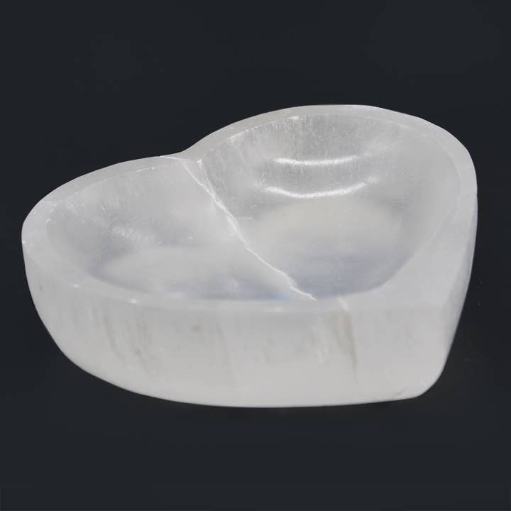Ancient Wisdom - Wholesale Decorative Plate/Dish/Bowl - Selenite Heart Bowl - 15cm2