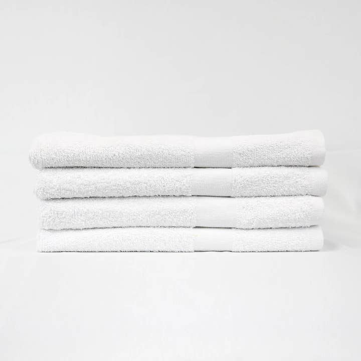 Orimono Elegance - Wholesale Bath towel - Premium 24x48 -Pack of 12- White Bath Towels – 100% Cotton1