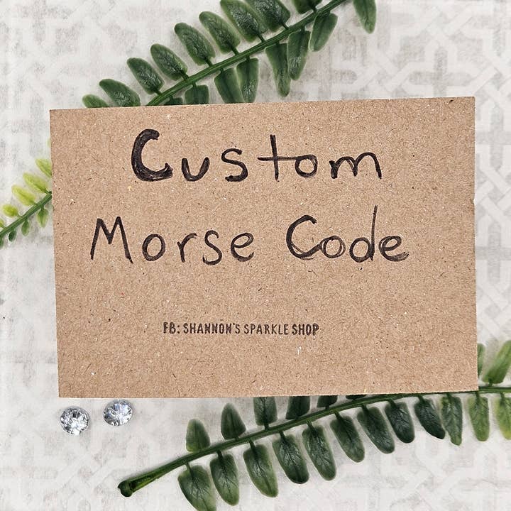 Handmade Morse Code Bracelet - *Custom Order* for wholesale by The Sparkle Shop