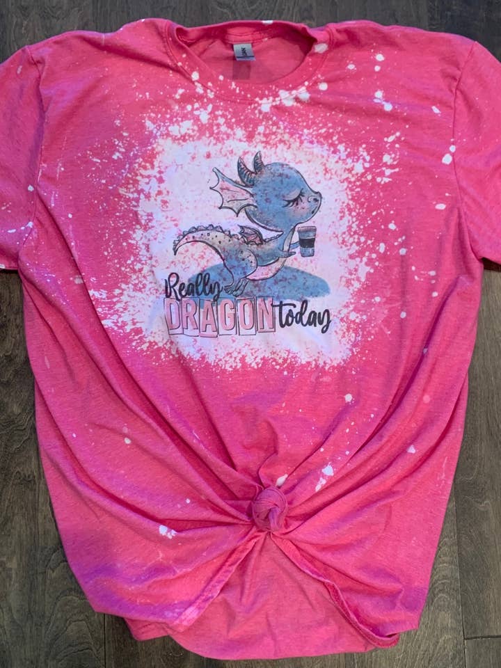 Really Dragon Today Bleached Tee for wholesale by Studio 412