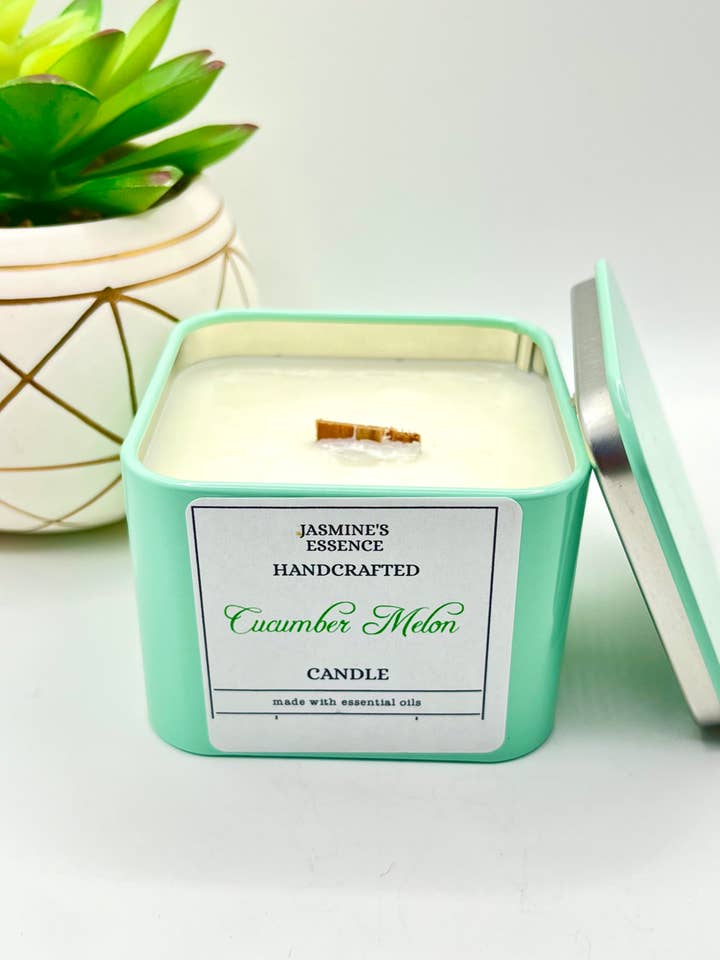 Cucumber Melon Soy Candle for wholesale by Jasmine’s Essence