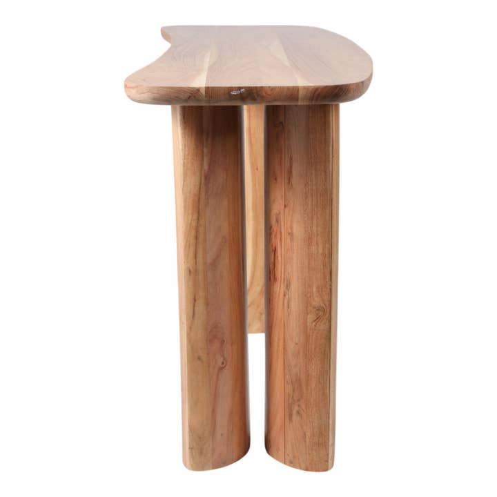 Sagebrook Home - Wholesale Console Table - Wood Rounded Edge Curved Leg Console Table - Brown, 30 in.5