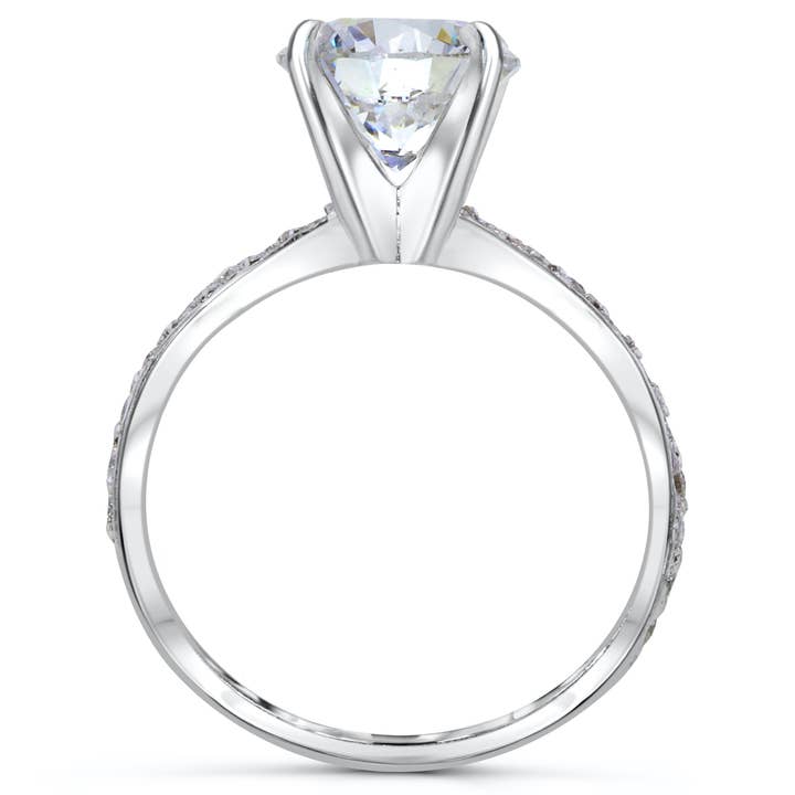 Teva Jewelry - Wholesale Stud/Post Earrings - 1 Carat Ct VS Lab Diamond Engagement Ring Solitaire 14K Gold