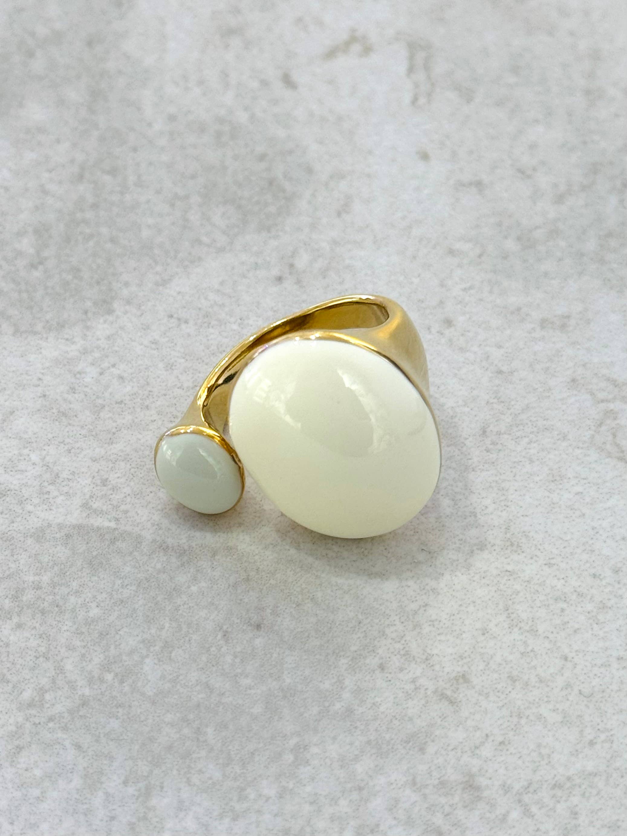 Cassette Barcelona - Wholesale Multi-Finger Ring - Morris Stainless Steel Enamel Ring2