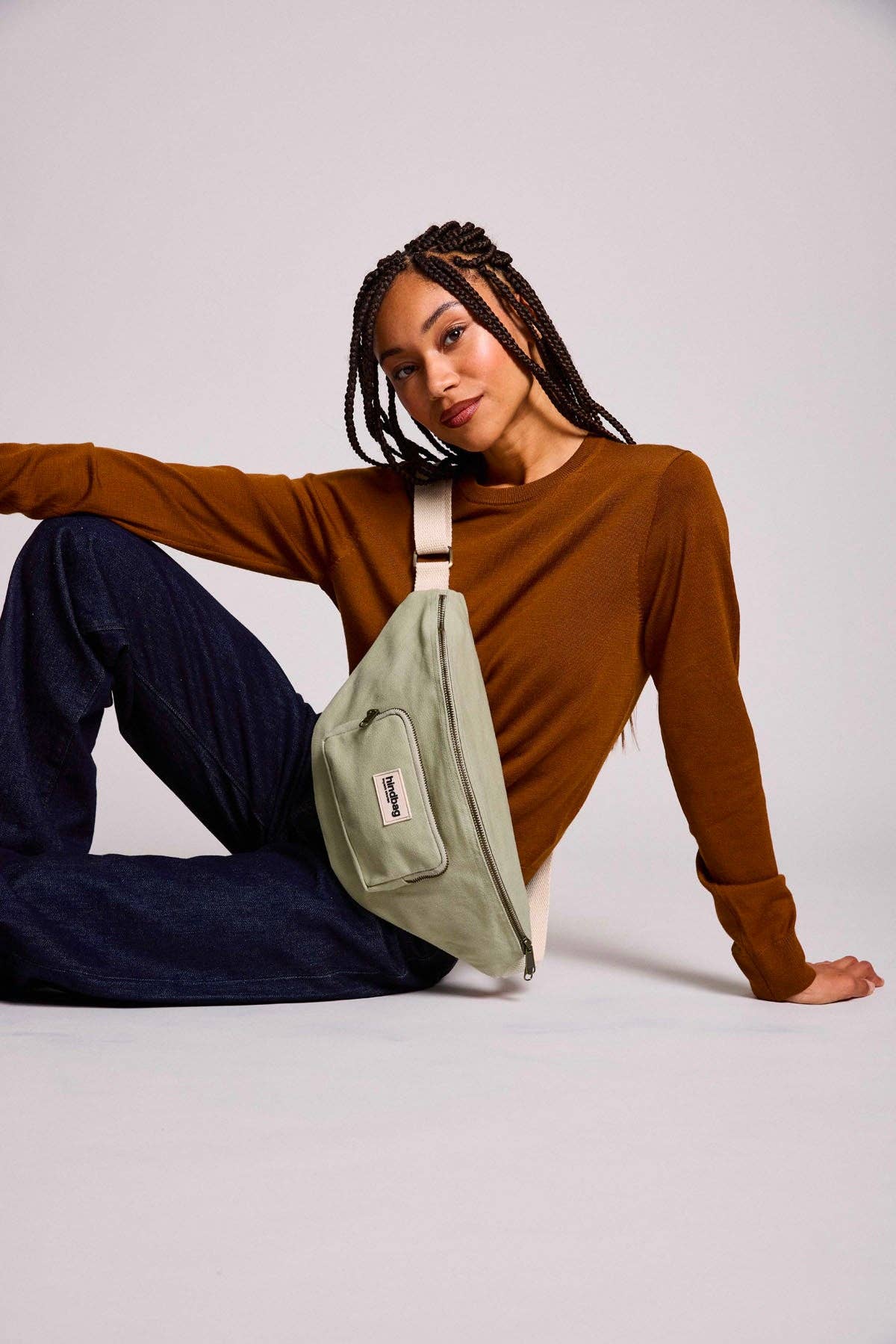 Hindbag – wholesale Belt bag – Unisex – Sofia Clay Green Fanny Pack1