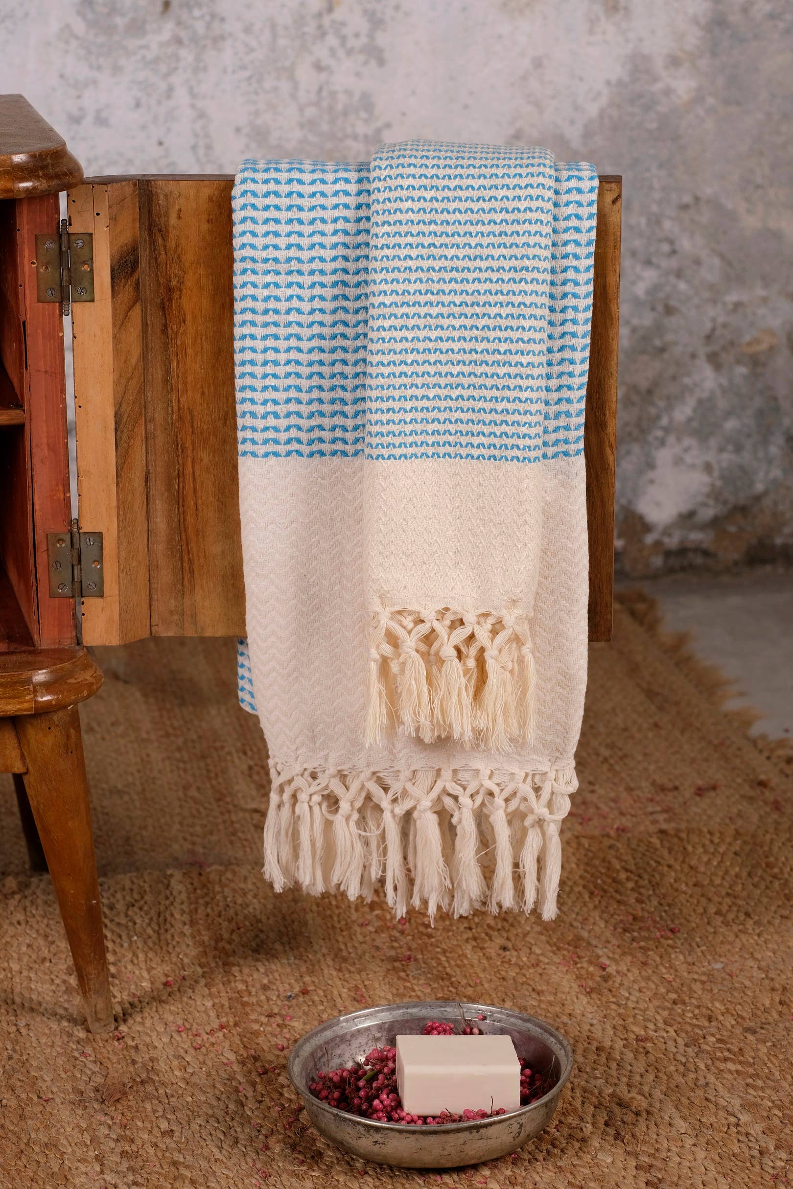 Eco Cotton House - Vente Serviettes de bain - Serviette de bain turc et de plage de haute qualité10