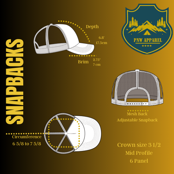PNW Apparel - Wholesale Trucker Hat - Unisex - Golfing Trucker Hat with Golf Patch Mesh Back Snapback15