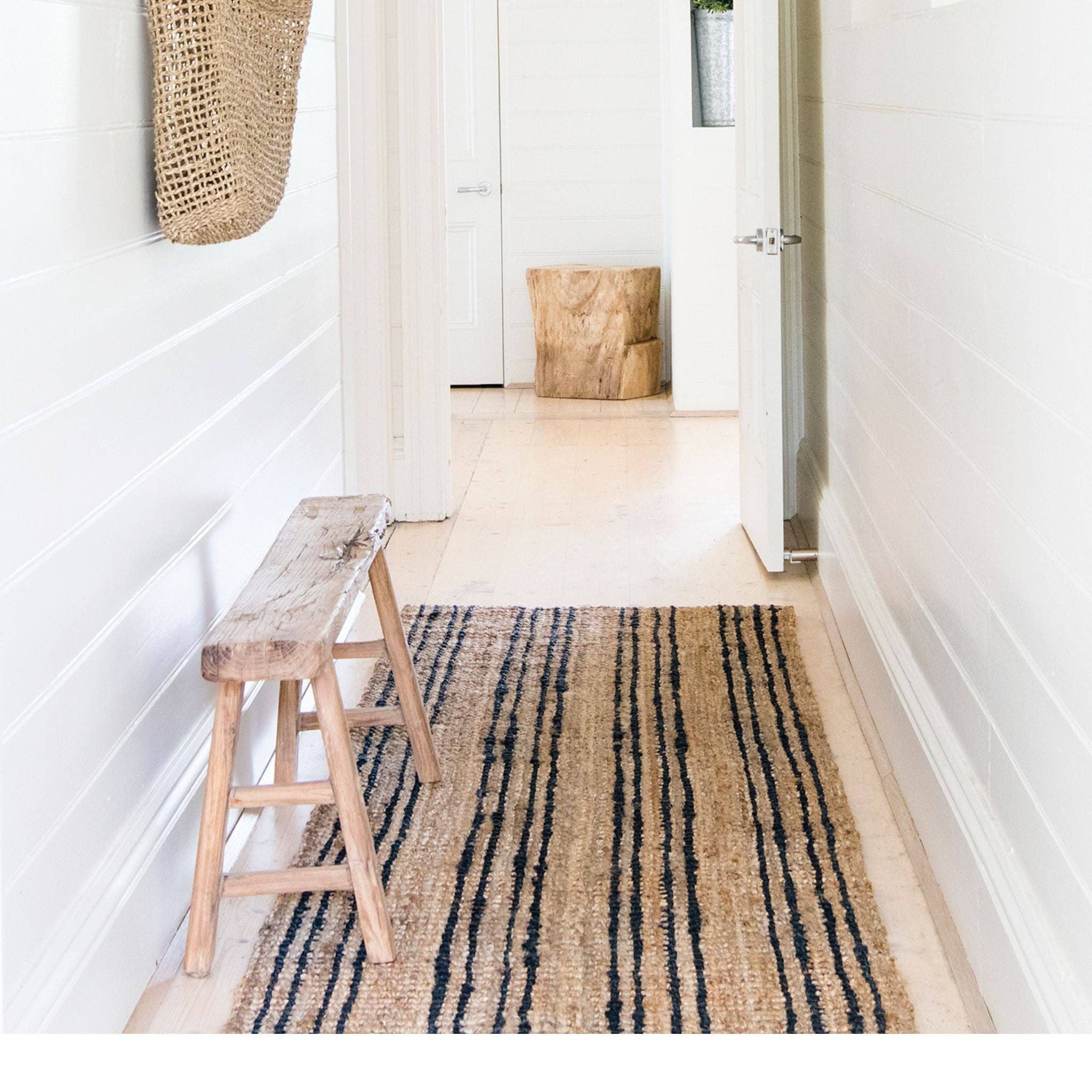 North Avalon - Wholesale Area Rug - Smith | Stripe Chunky Jute Bouclé Rug6