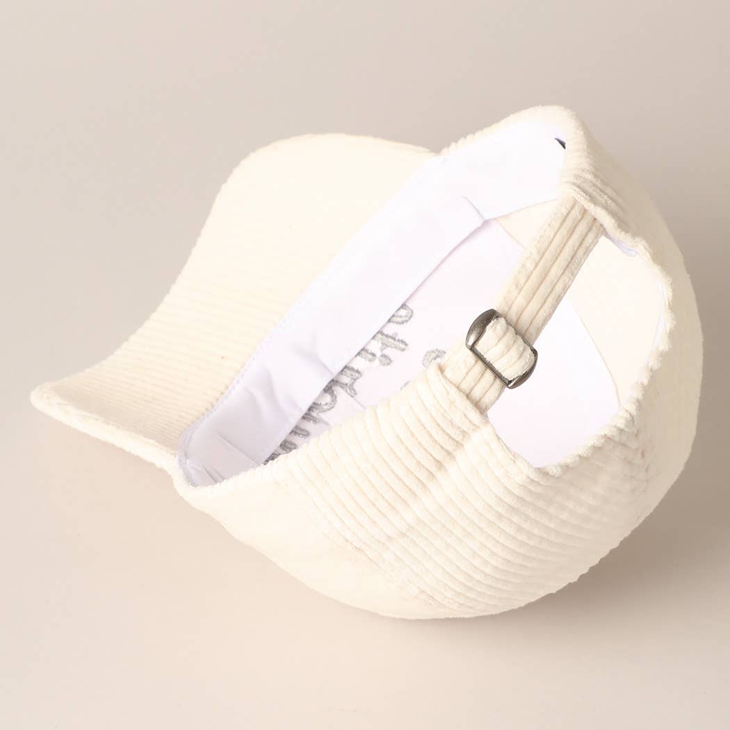 Fashion City - Vente Casquette de baseball – unisexe - Casquette en velours côtelé brodée préférée du Père Noël16