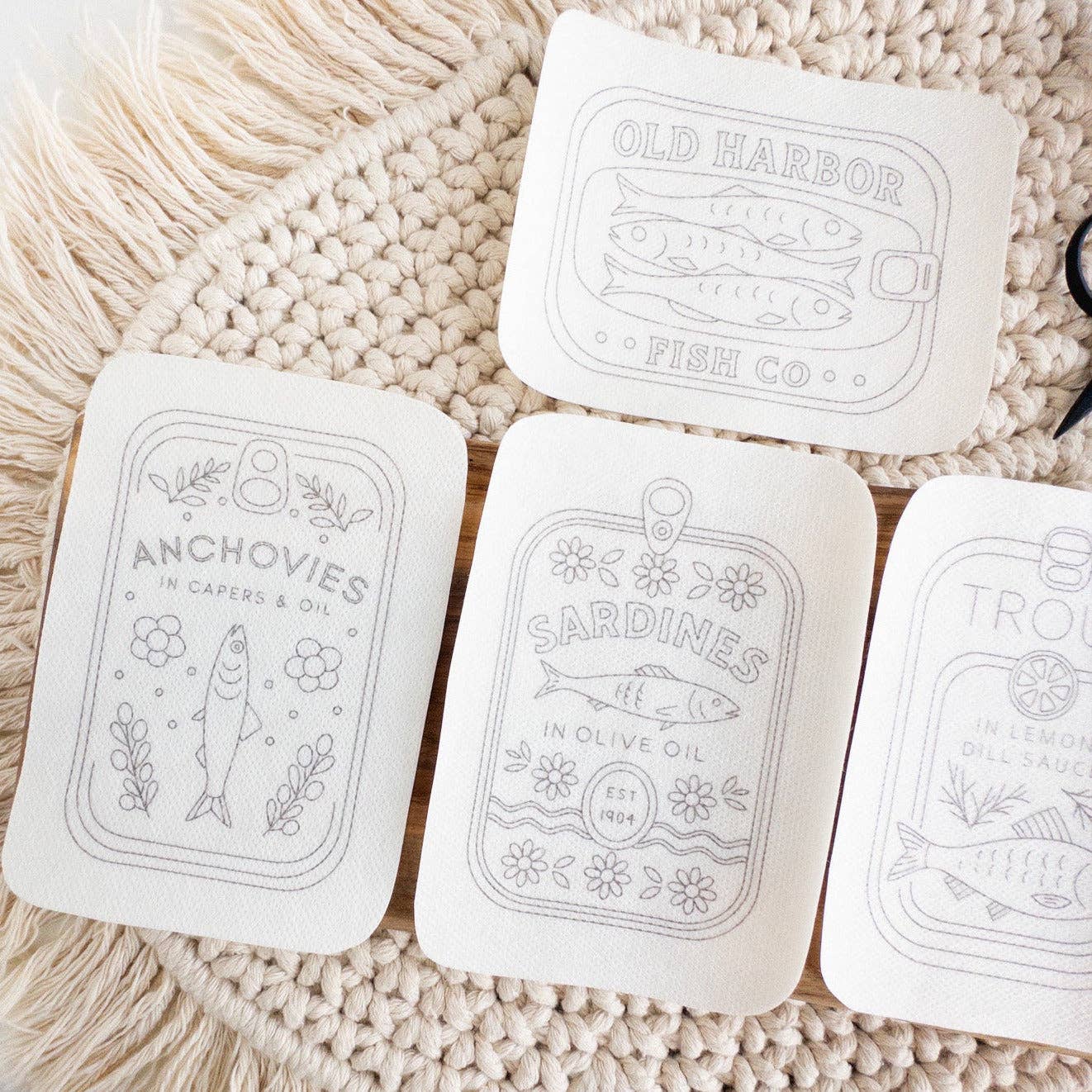 Olmsted Needlework Co. - Wholesale Embroidery/Cross Stitch Supplies - Tinned Fish Embroidery Stick and Stitch Patterns7