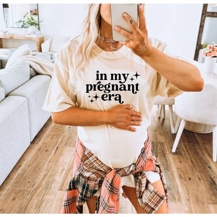In My Pregnant Era Maternity Graphic Tee | Pregnancy T-Shirt for wholesale by Gia Gifts Boutique