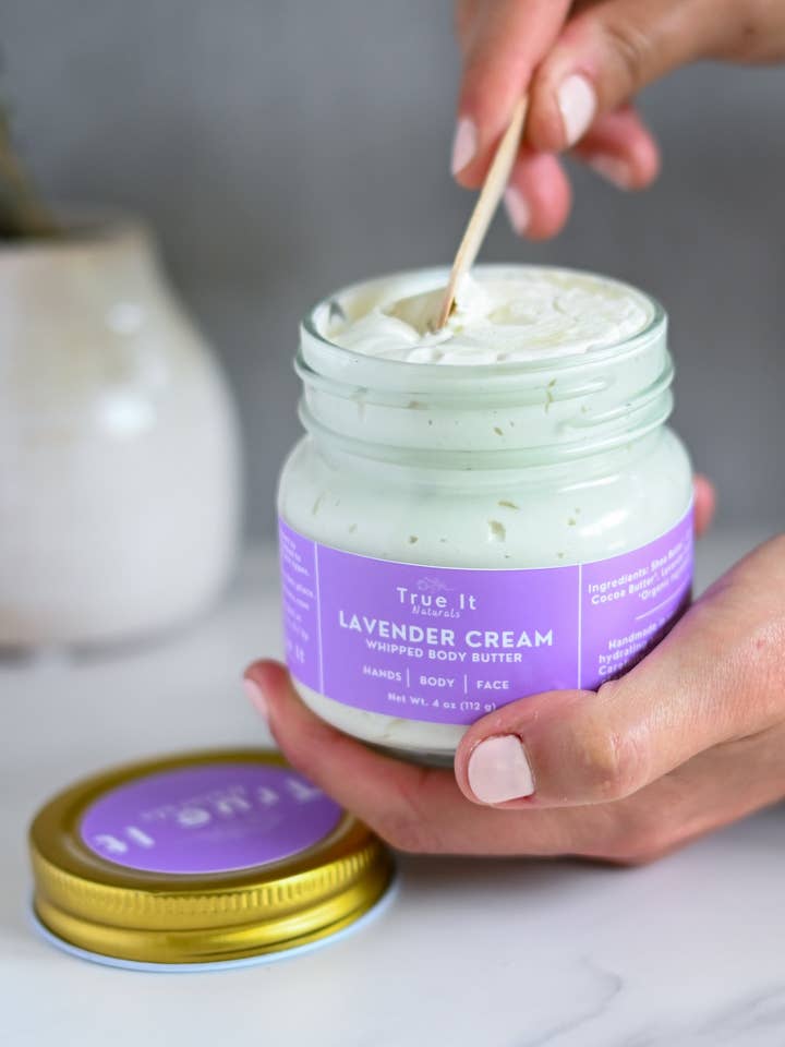 Whipped Body Butter - Lavender Cream | Hand & Body Lotion for wholesale by True It Naturals