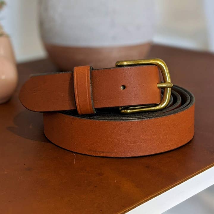 Ceinture en cuir | Personnalisée | Accessoire pour homme | Pleine fleur | Taille ajustée | Fête des pères pour la vente par Integral Leather