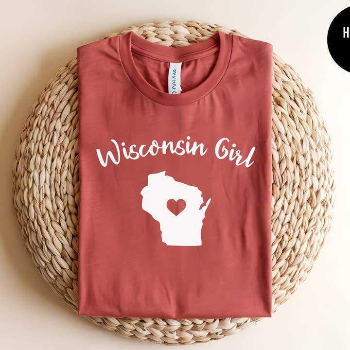 Wisconsin Menina por atacado de The Shirt Republic