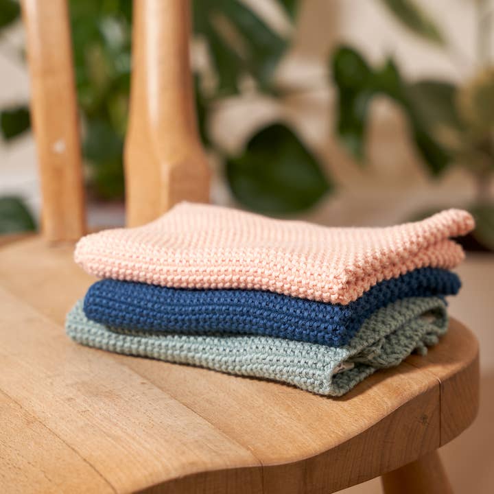 Wild and Stone - Wholesale Dishcloth - Dish Cloths - 100% Organic Cotton - Rose