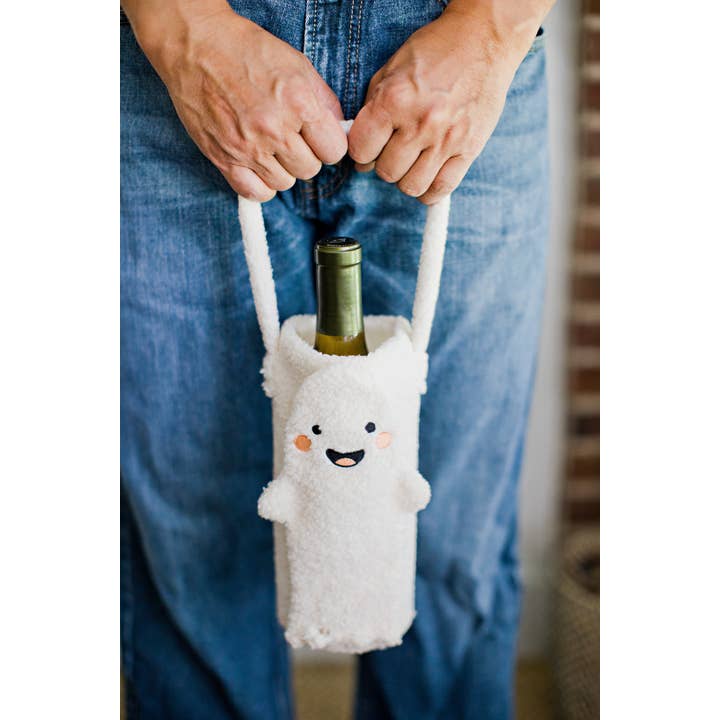 Pearhead - Wholesale Wine Gift Bag - Ghost Sherpa Wine Bottle Gift Bag, Hostess Gift2