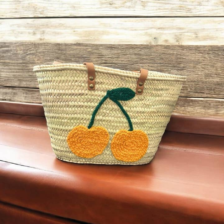 craftberber - Wholesale Beach Bag - Boho Straw Beach Bag – Palm Leaf Tote with Leather Handles2