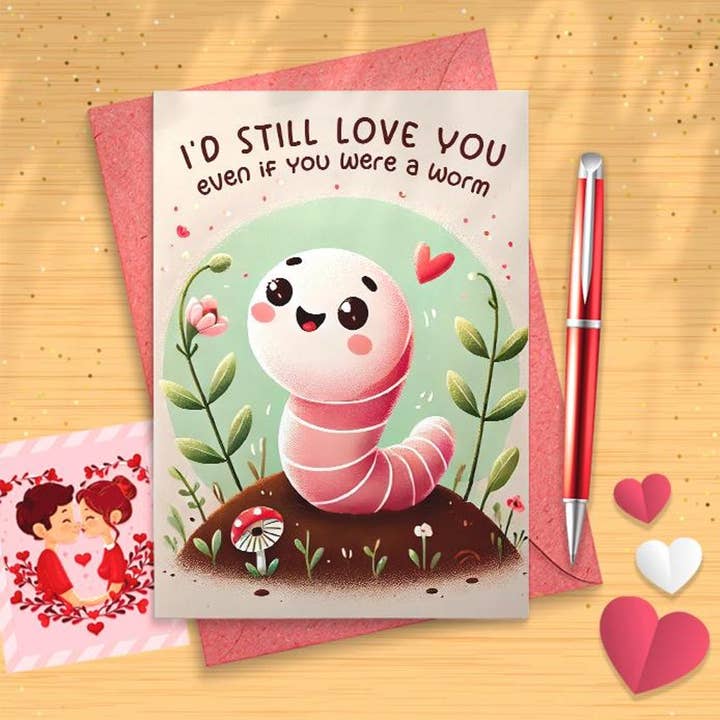 I'd Still Love You If You Were A Worm | Funny Valentine for wholesale by VenusArtsShop