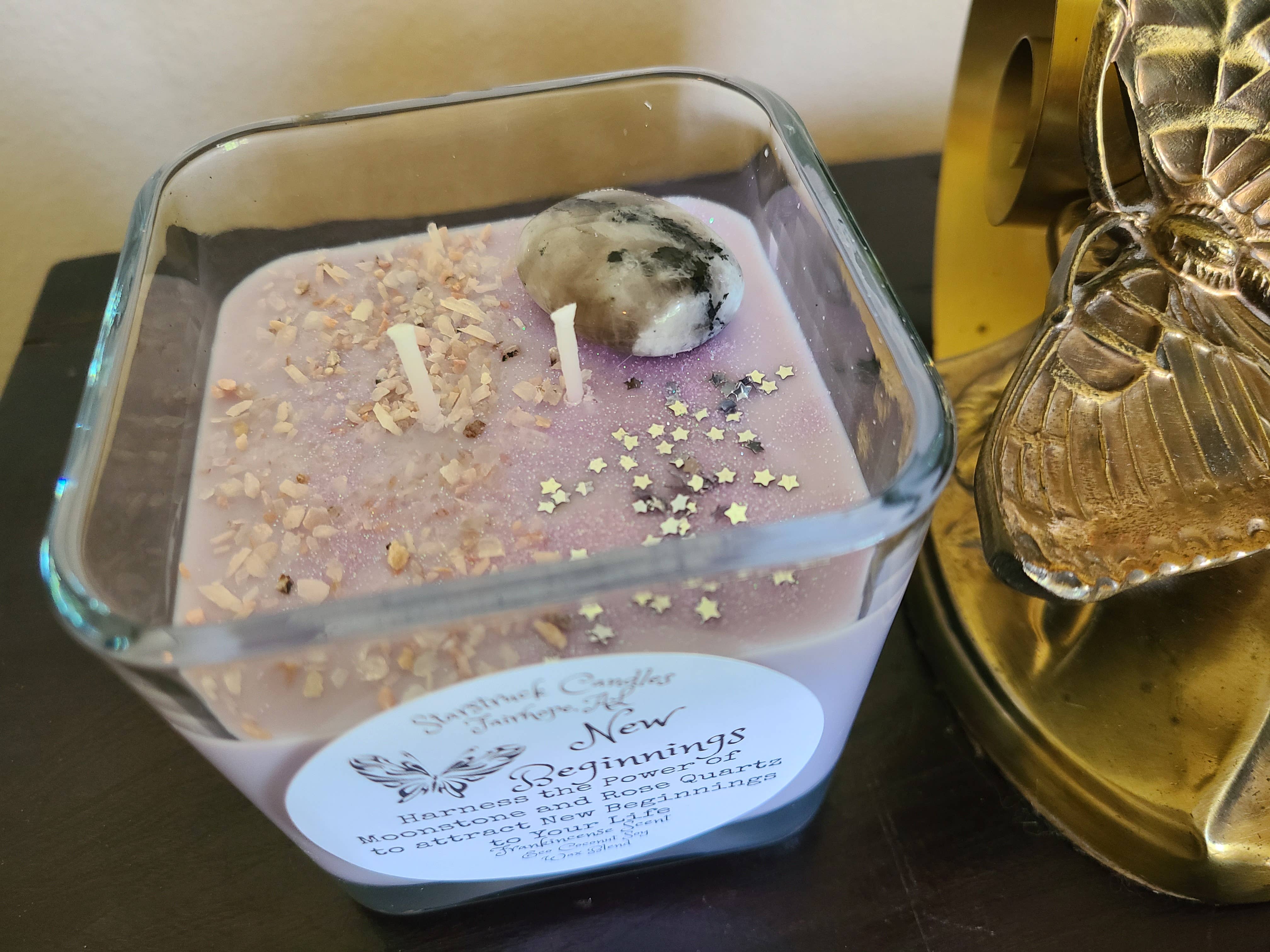 Starstruck Candles - Wholesale Jar/Filled Candle - New Beginnings Intention Candle4