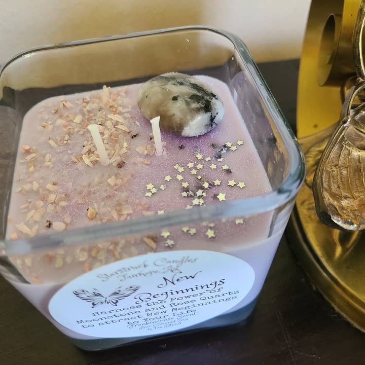 Starstruck Candles - Wholesale Jar/Filled Candle - New Beginnings Intention Candle4