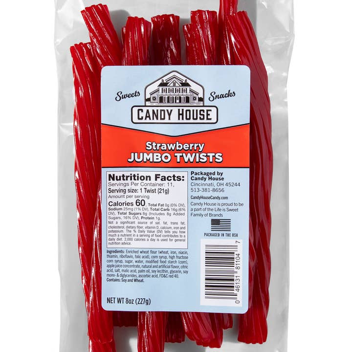 Doscher's Candy - Wholesale Licorice - Strawberry Licorice Twists