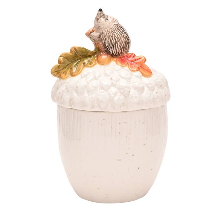 WIDDOP and Co. - Wholesale Kitchen Storage/Organizer - Country Living Storage Jar - Hedgehog On An Acorn1