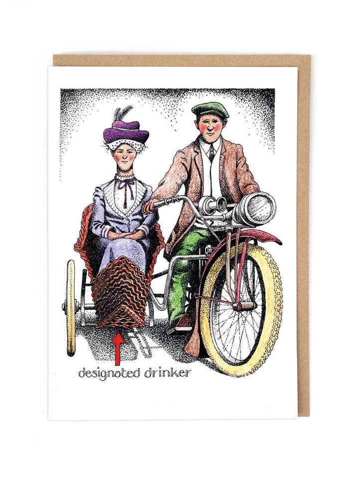 DESIGNATED DRINKER for wholesale by Cath Tate Cards