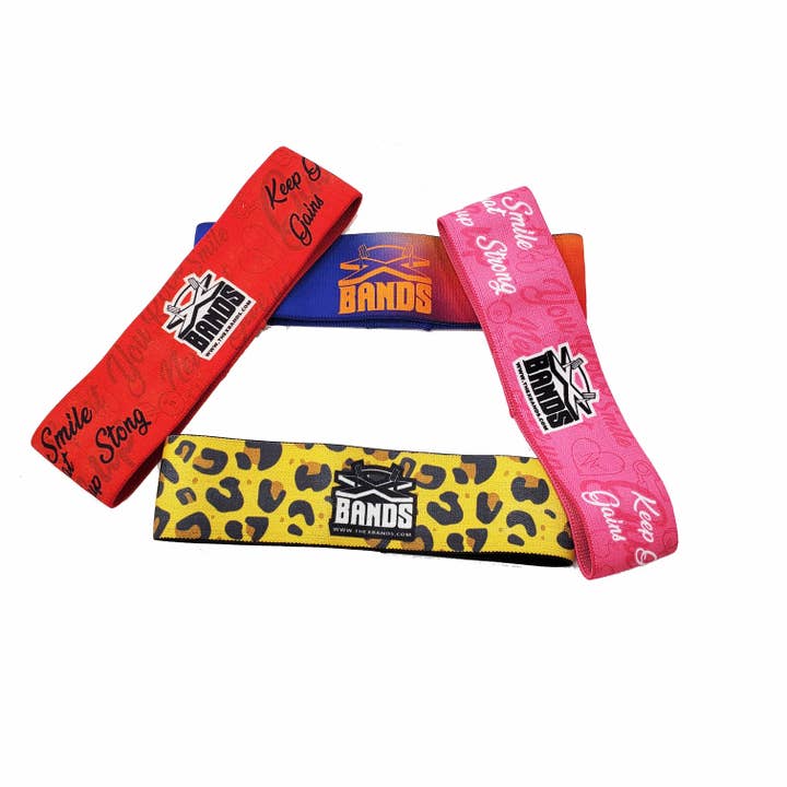 3" Fabric Non-Slip Workout Booty Building Band Level 3 for wholesale by The X Bands