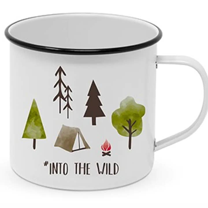 Happy metal mug for wholesale by Fancy Trinken