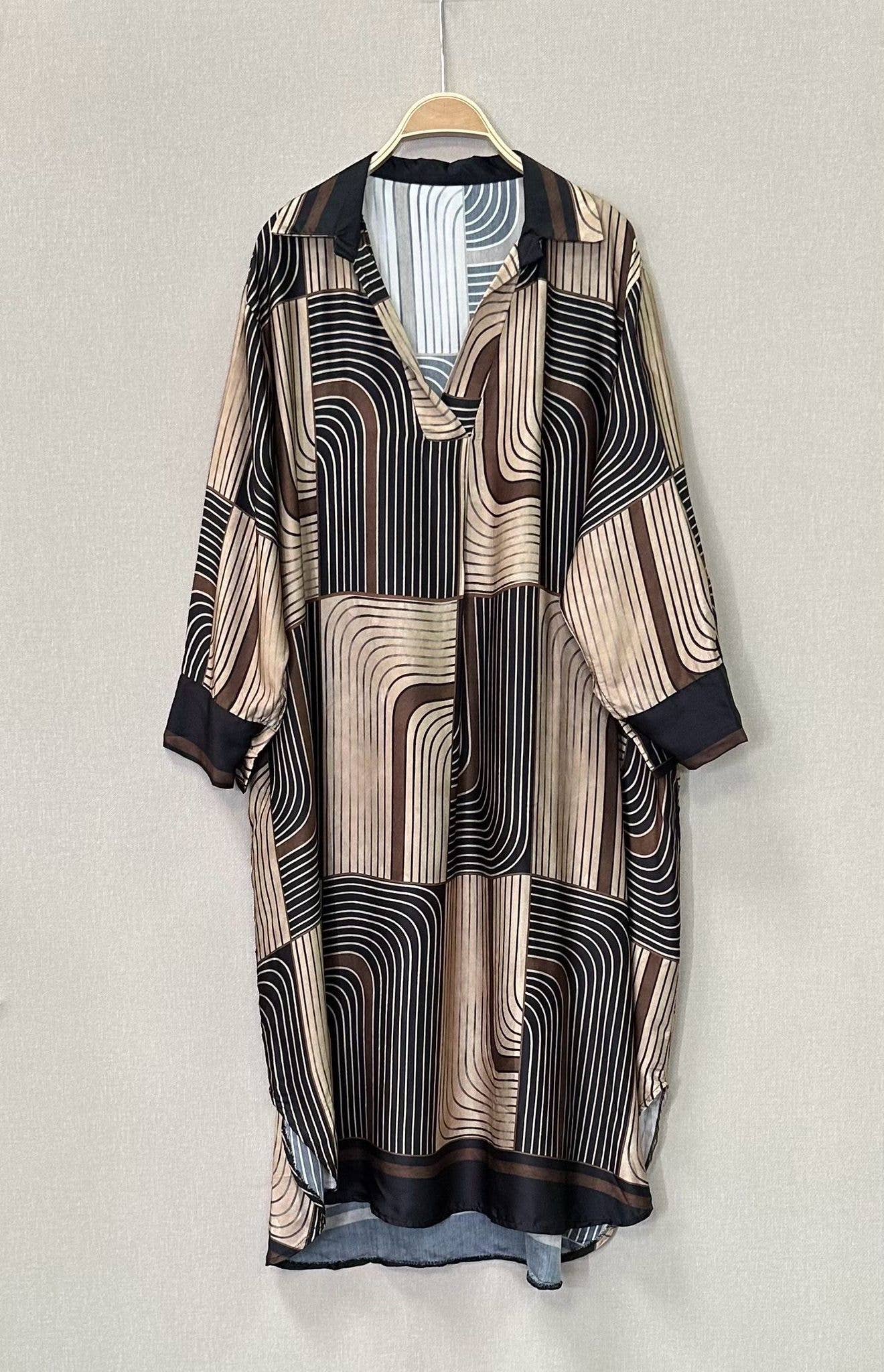 SWEET MAGIC MODA Y COMPLEMENTOS - Vendita all'ingrosso Vestito - Donna - ABITO TAGLIO AMPIO VISCOSA E SETA4