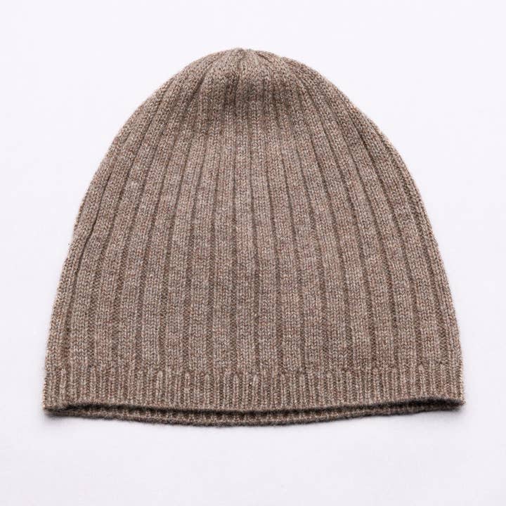 BROOME Berretto a costine per bebè 100% puro cachemire, marrone asino per la vendita all'ingrosso da parte di love Kate