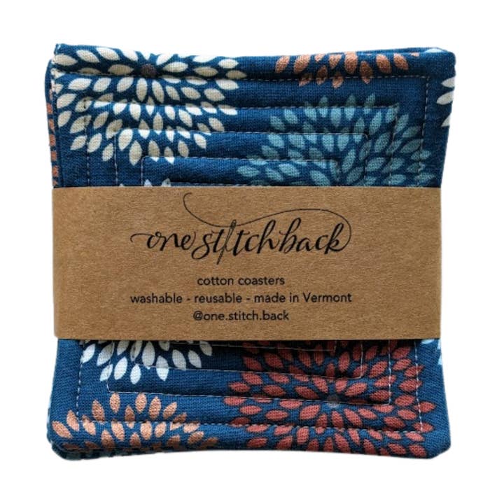 Dessous de Verre Matelassés Marsala pour la vente par One Stitch Back