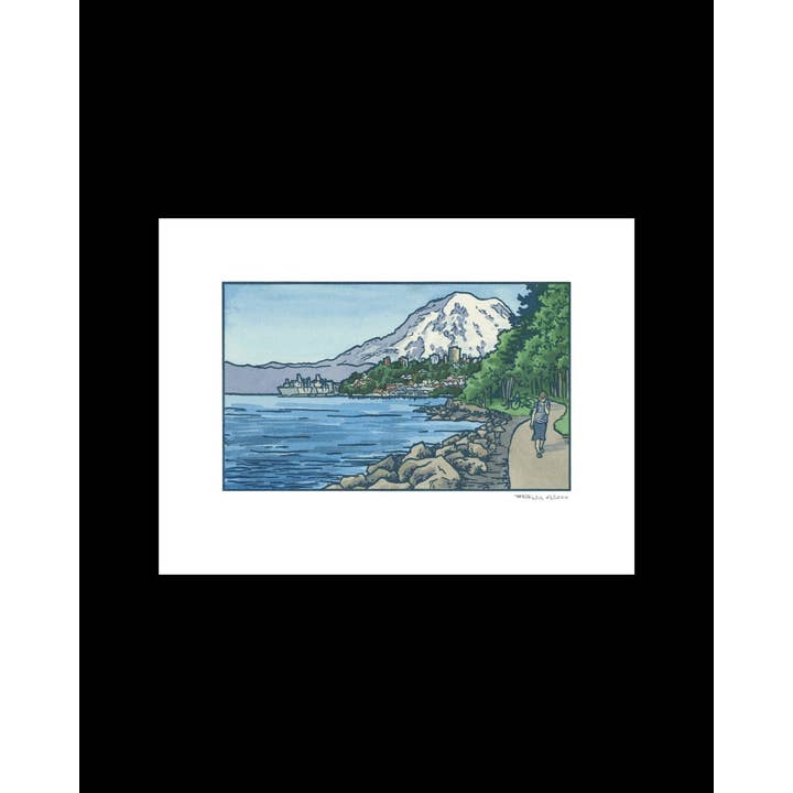 Anagram Press - Wholesale Art Print - Tacoma Waterfront giclée print2