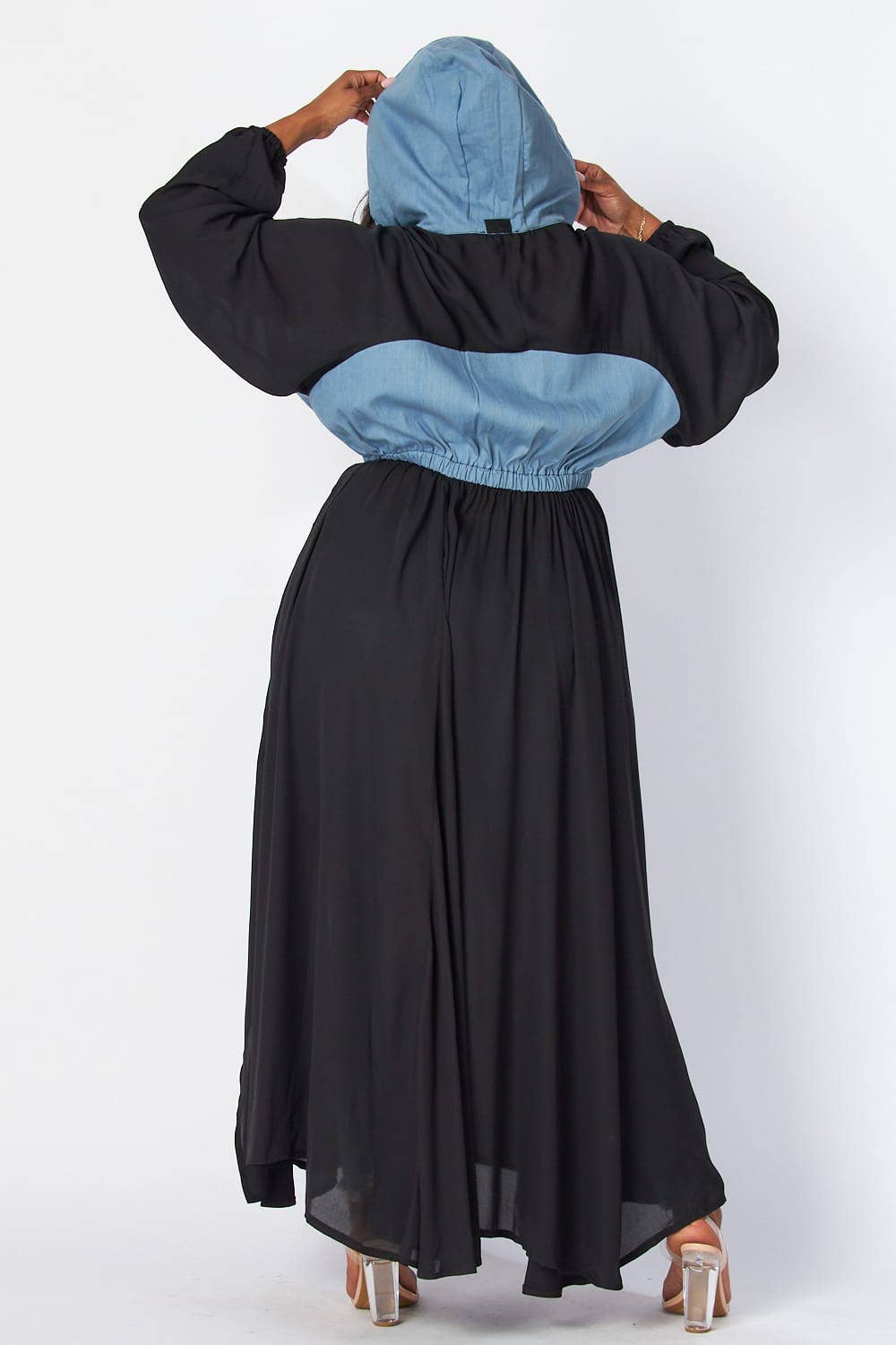 DENIM BLACK Plus Dress for wholesale on Faire5