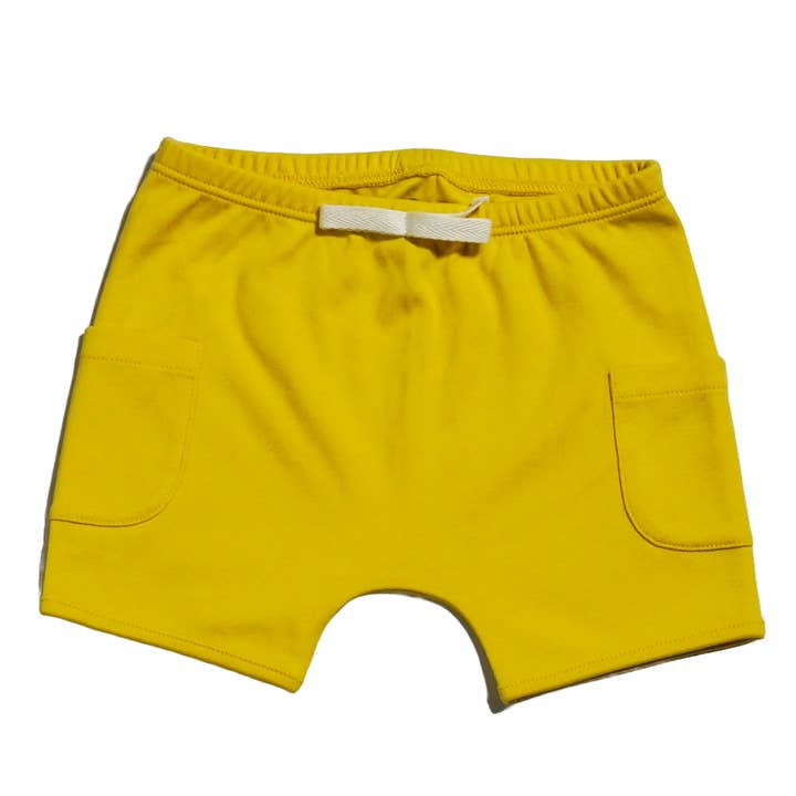 Baumwollshorts in Nebelgelb für den Großhandel von Arquia