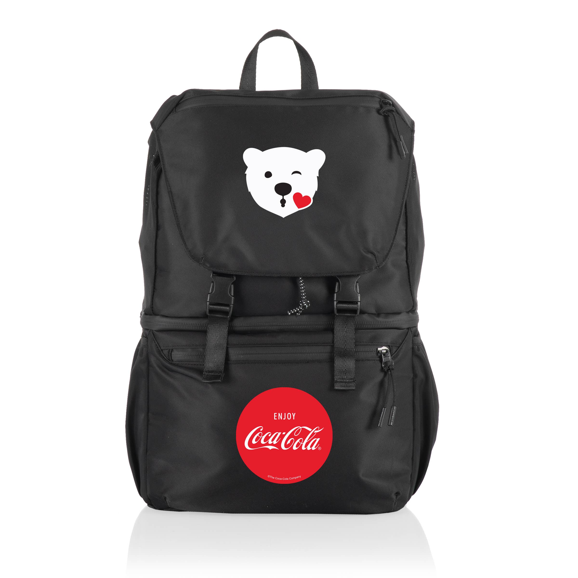 Carbon Black Coca-Cola Tarana Backpack Cooler for wholesale on Faire0